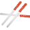 3pcs 10-inch wooden handle stainless steel bread knife cake toast serrated knife 4