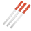 3pcs 10-inch wooden handle stainless steel bread knife cake toast serrated knife 5