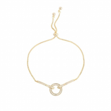 Silver Crystal Zircon Hollow Out Round Charm Bracelet &Bangle For Women Light Wedding Party Jewelry