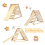 Casart Foldable Triangle Climber Step Training Ladder Pikler Toddler W/ Ramp 6