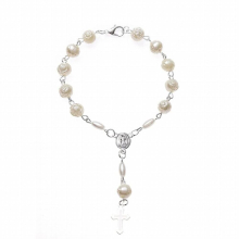 Rose Rosary Baptism Bracelet Favors Catholic Mini Rosary