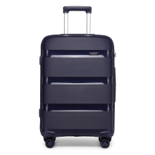 (28 inch) 1or 4 Pieces PP Hard Shell Suitcase Travel Trolley 4 Spinner Wheels Lightweight with TSA Lock - Navy