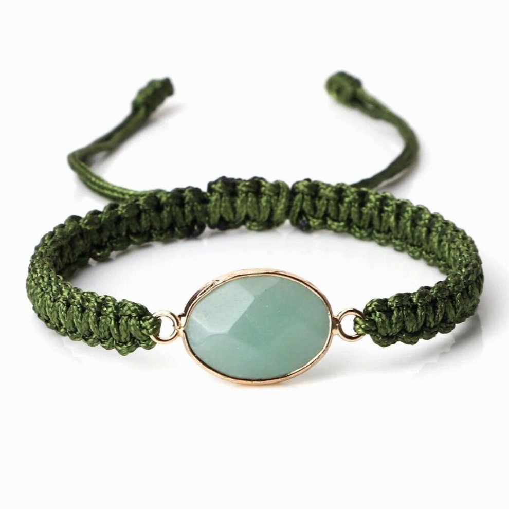Braided Bracelets&Bangles Natural Stone Pendant Vintage Nylon Rope Adjustable Couple For Woman Man Jewelry Gift-image-OPC-PCW9R6Y-NEW