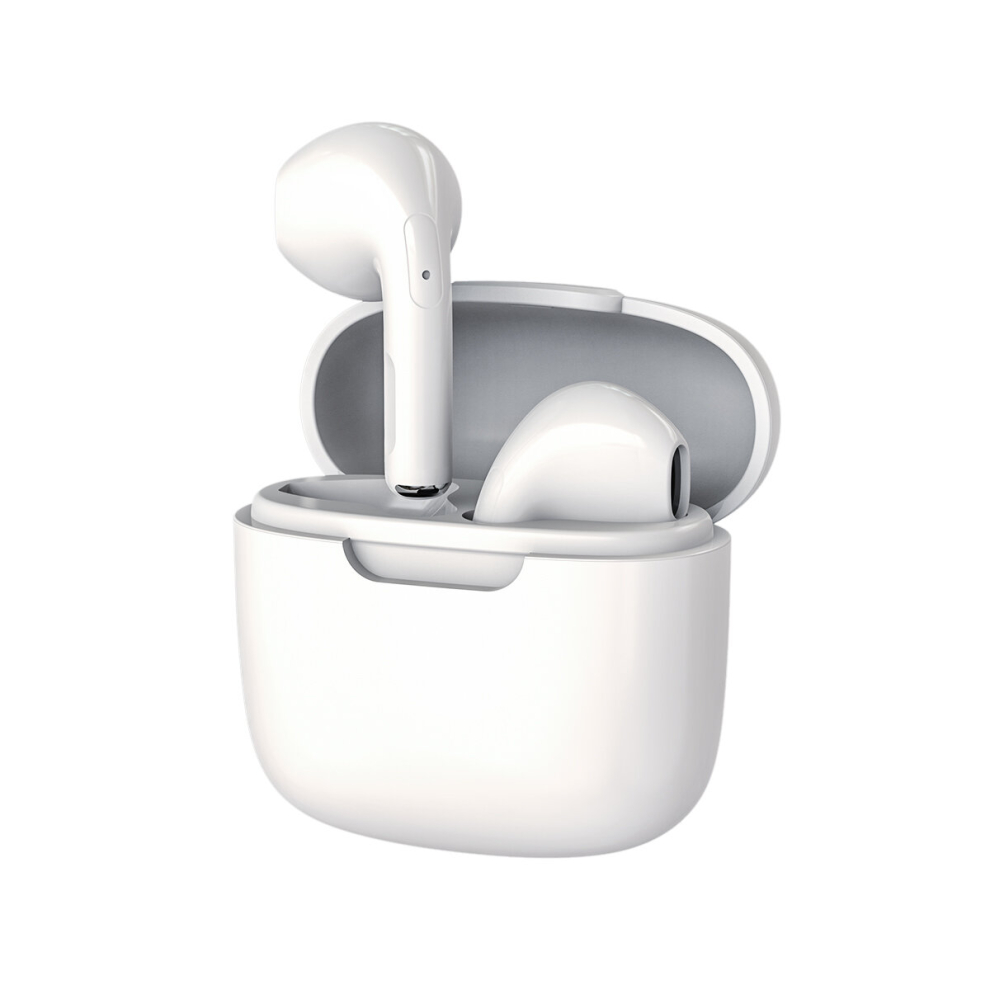 (White) HiRO Buds For Samsung & Apple Wireless Earphones Bluetooth Earbuds Headphones