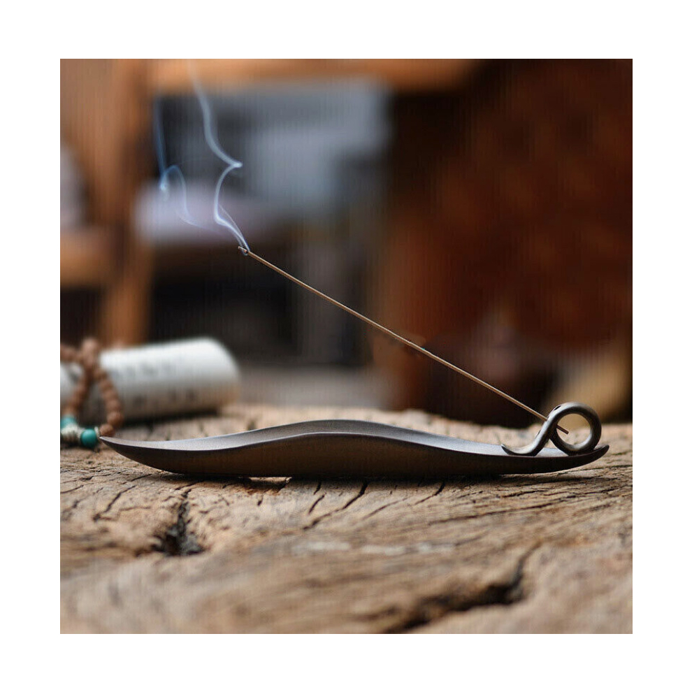 Newjass Ceramic Incense Stick Holder Burning Joss Insence Ash Catcher Insense Burner