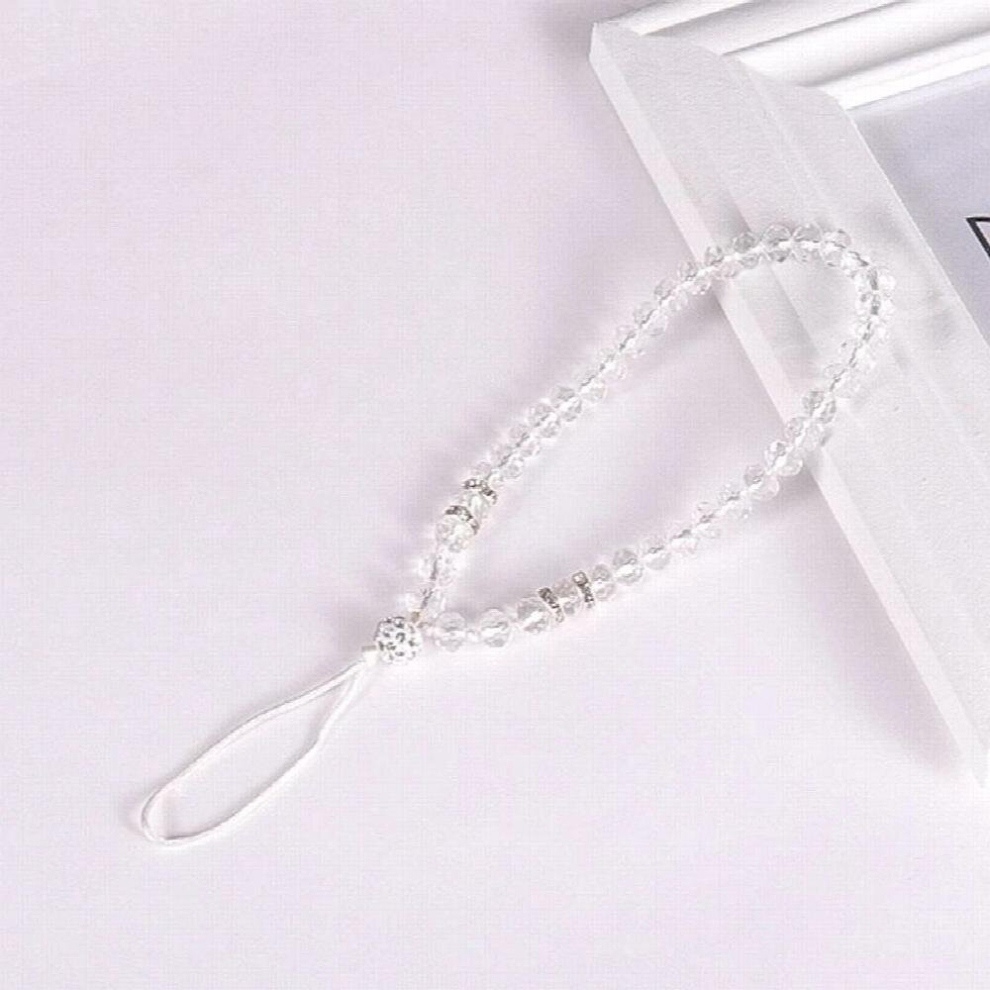 Universal Phone Charm Strap Crystal Beads Hand Wrist Lanyard For Mobile Phone Keys Keychain Hand Wrist Strap Rope Cord Multicoloured 885669984034