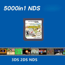 5000 in 1 Mario Pokemon Videospiele Verpackungskarte für DS 2DS 3DS