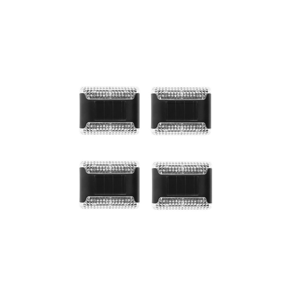 (Warm white, 4 Pcs) Solar LED Wall Lights for Yard Decor Backyard Lighting Garden Decorations