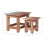 VidaXL vidaXL Nesting Tables Hall End Table Coffee Table 2 pcs Solid Mahogany Wood 7