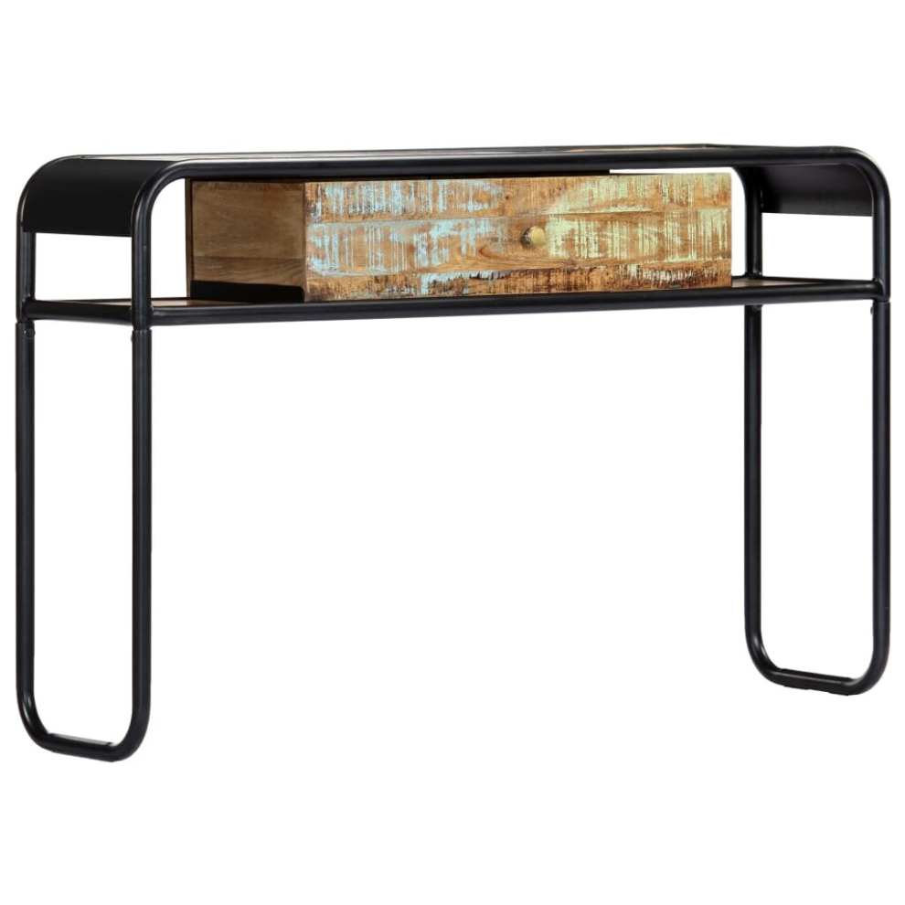 Vidaxl Console Table 118Cm Solid Reclaimed Wood Entryway Hall Display Stand