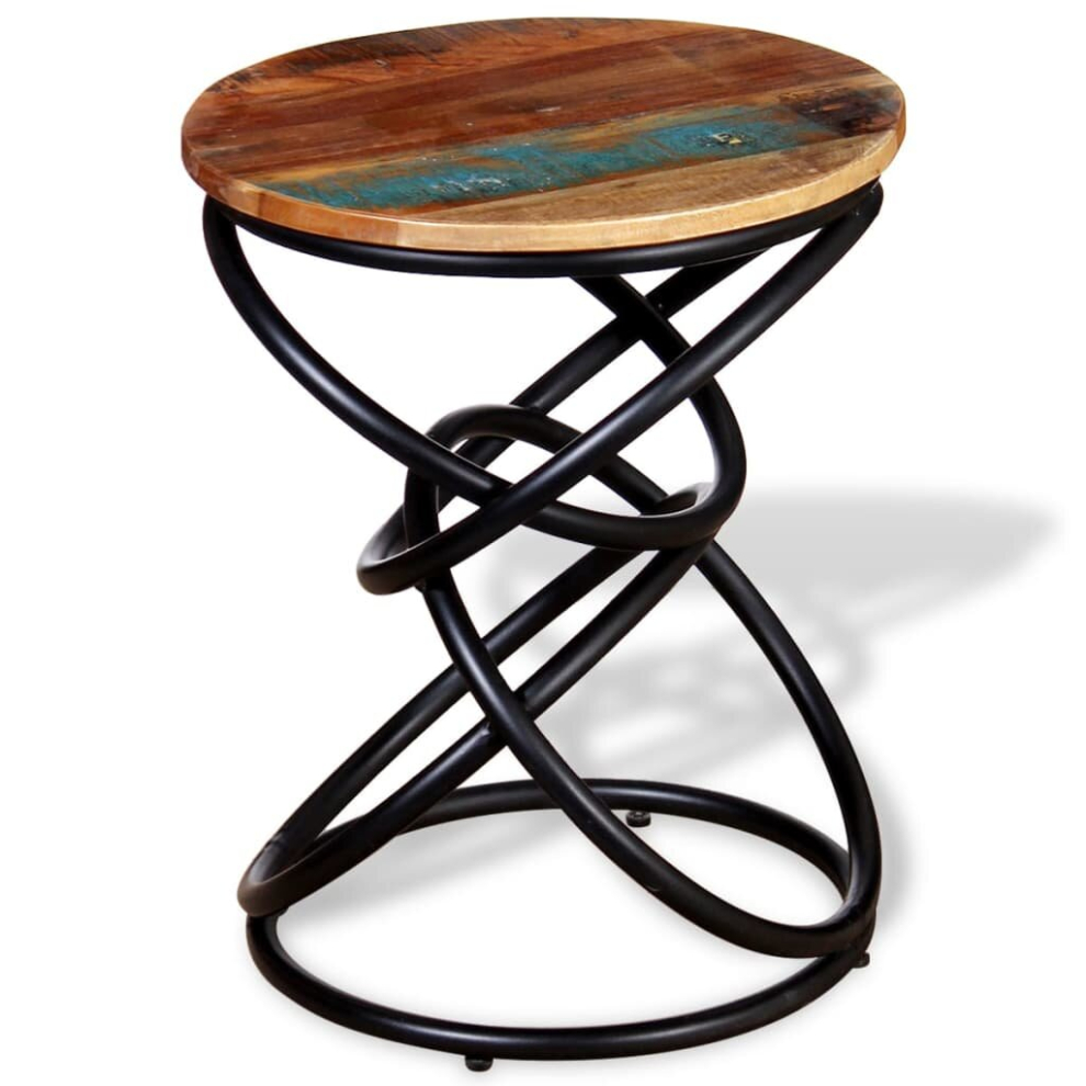 Vidaxl Solid Reclaimed Wood End Table Living Room Side Coffee Corner Stand