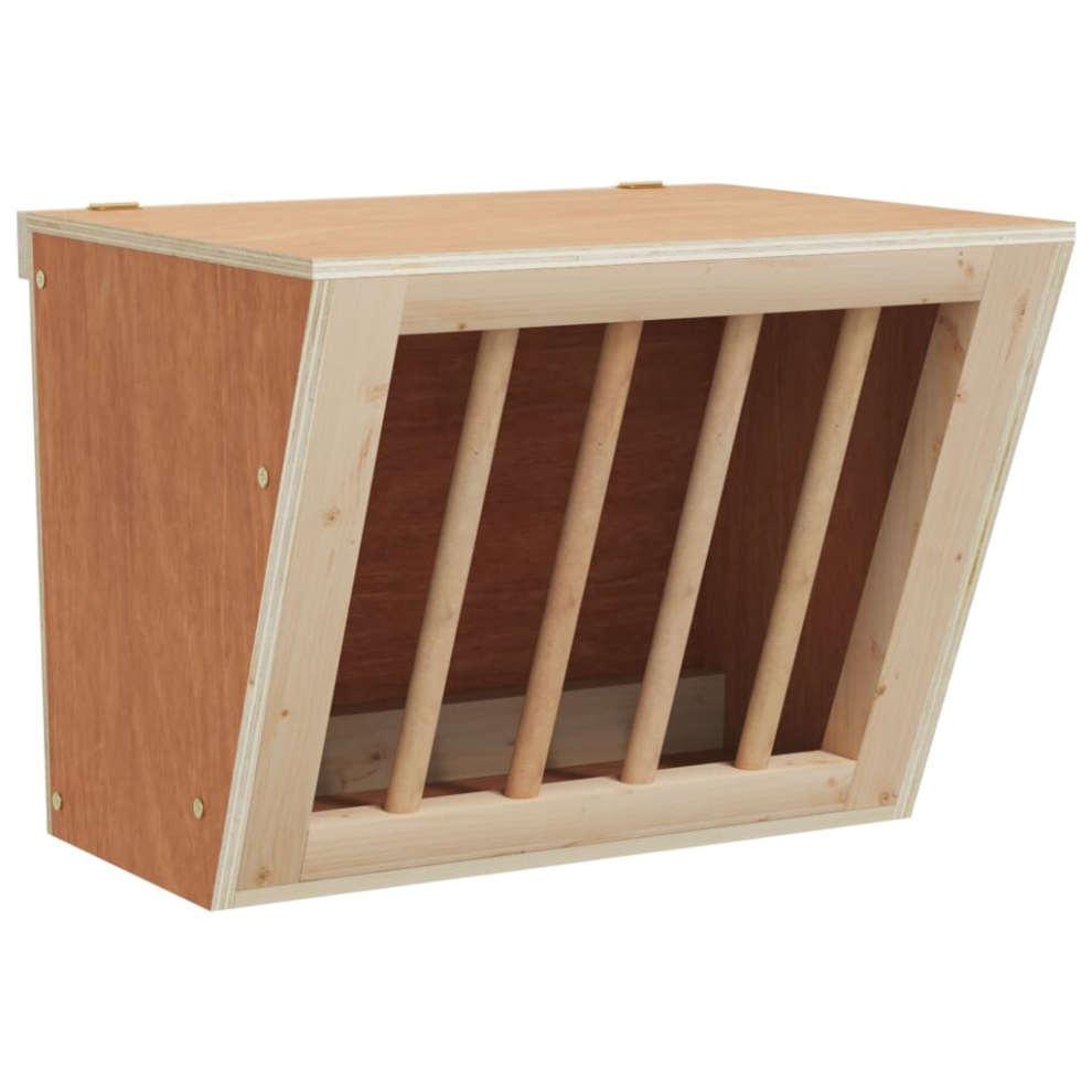 (25 x 18.5 x 20.5 cm) vidaXL Rabbit Hay Feeder Standing Animal Food Feeding Rack Solid Wood Fir