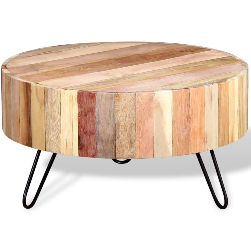 Vidaxl Coffee Table Accent Side End Table Stand Furniture Solid Reclaimed Wood Brown