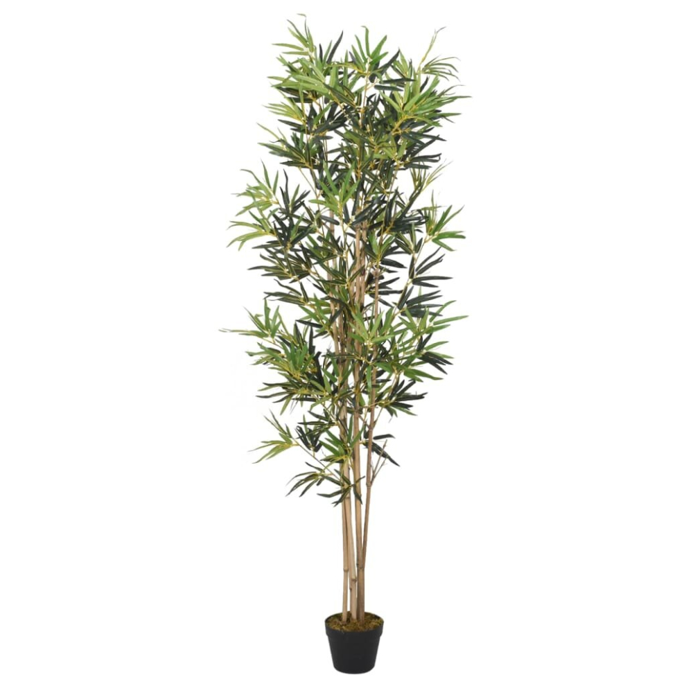 Vidaxl (Round, 120 Cm) Artificial Bamboo Tree Fake Plant Artificial Plant 828 Leaves Green