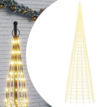 (800 cm) vidaXL Christmas Tree Light LED Fairy Light on Flagpole 550 LEDs Warm White
