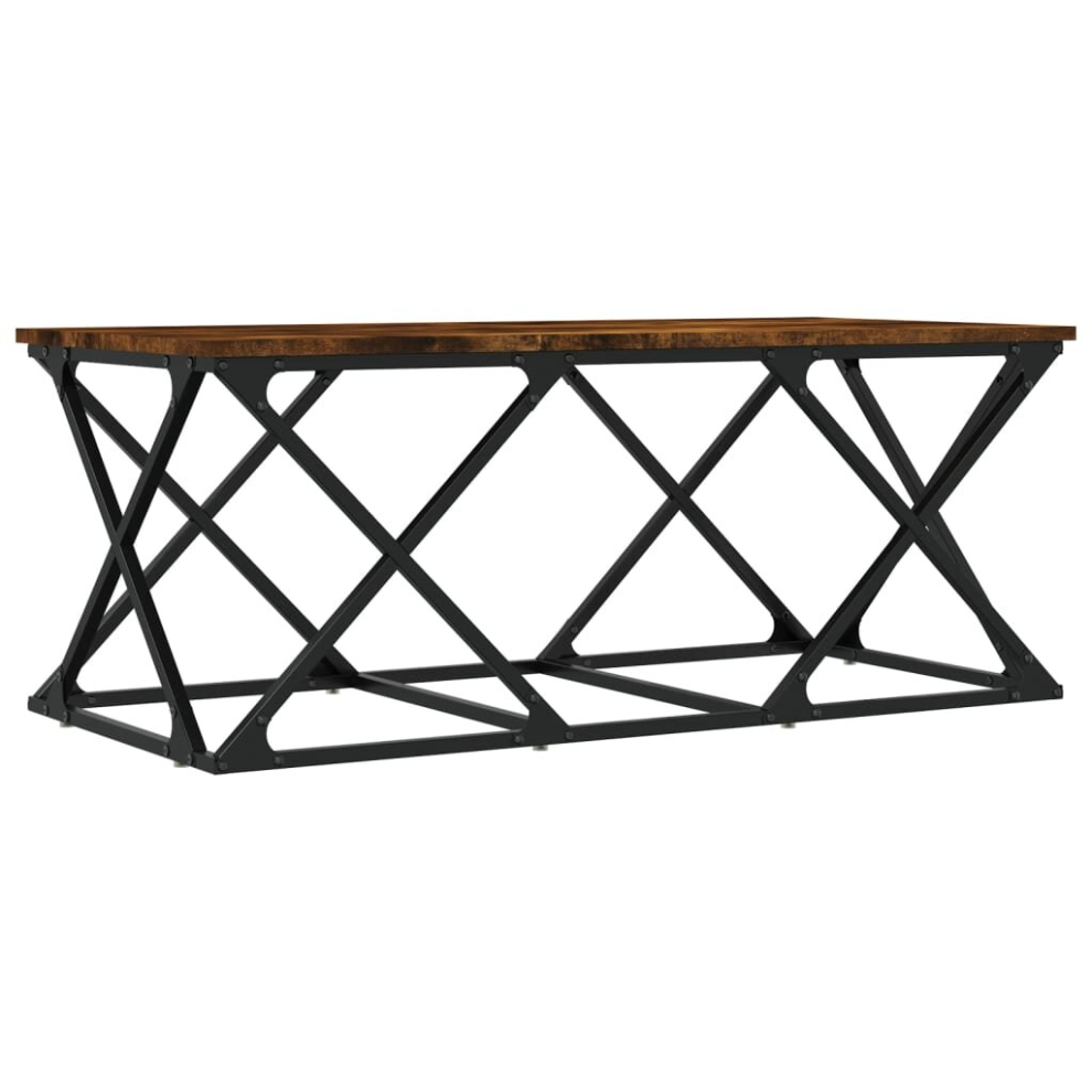 (smoked oak) vidaXL Coffee Table Living Room Tea Side Table Sofa Table Engineered Wood
