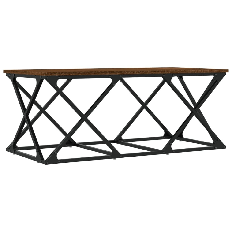 (brown oak) vidaXL Coffee Table Living Room Tea Side Table Sofa Table Engineered Wood