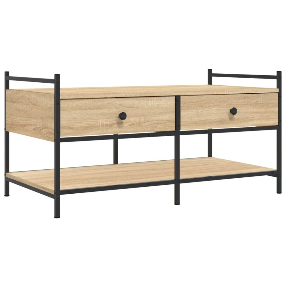 Vidaxl (Sonoma Oak) Coffee Table Living Room Tea Side Table Sofa Table Engineered Wood