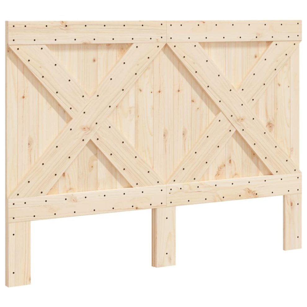 Vidaxl (Cross Design, 140 X 104 Cm) Headboard Bedroom Accessory Bed Headboard Bed Header Solid Wood Pine