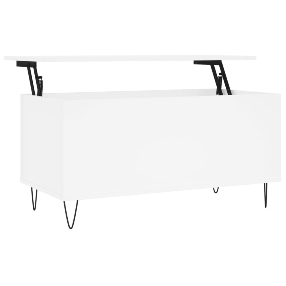 Vidaxl (White) Coffee Table Side Table End Accent Telephone Sofa Table Engineered Wood