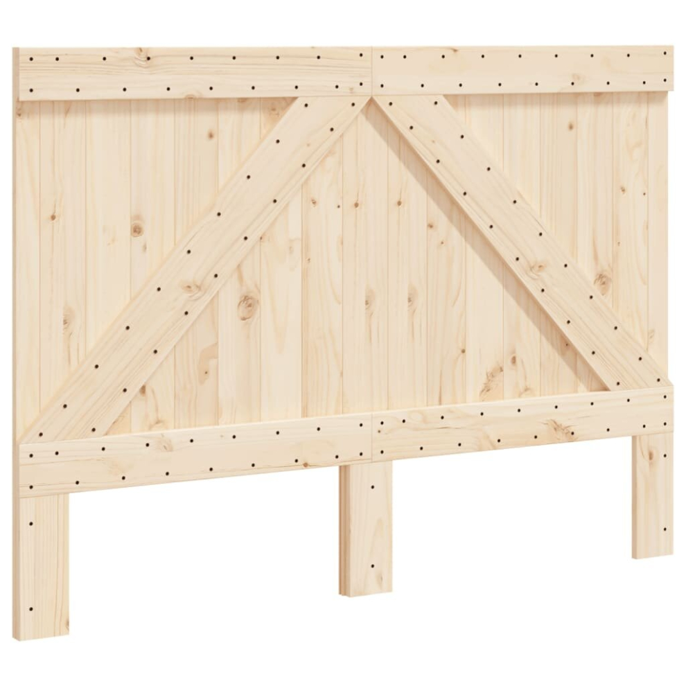 Vidaxl (Triangle, 140 X 104 Cm) Headboard Bedroom Accessory Bed Headboard Bed Header Solid Wood Pine