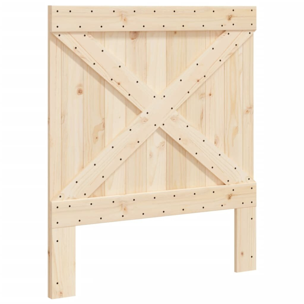 Vidaxl (Cross Design, 90 X 104 Cm) Headboard Bedroom Accessory Bed Headboard Bed Header Solid Wood Pine