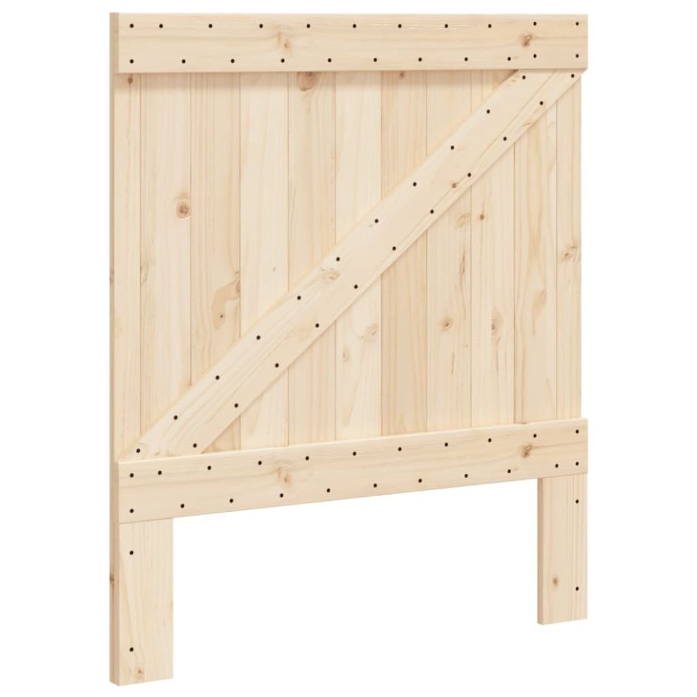 Vidaxl (Triangle, 90 X 104 Cm) Headboard Bedroom Accessory Bed Headboard Bed Header Solid Wood Pine