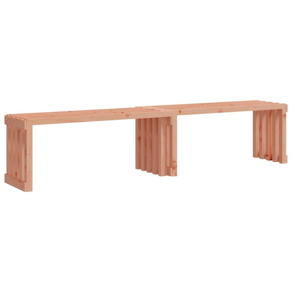 Vidaxl (Natural Douglas) Garden Bench Extendable Bench Park Outdoor Bench Seat Solid Wood Pine