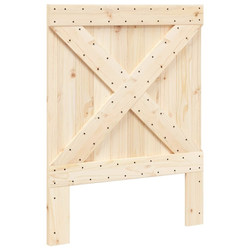 Vidaxl (Cross Design, 80 X 104 Cm) Headboard Bedroom Accessory Bed Headboard Bed Header Solid Wood Pine