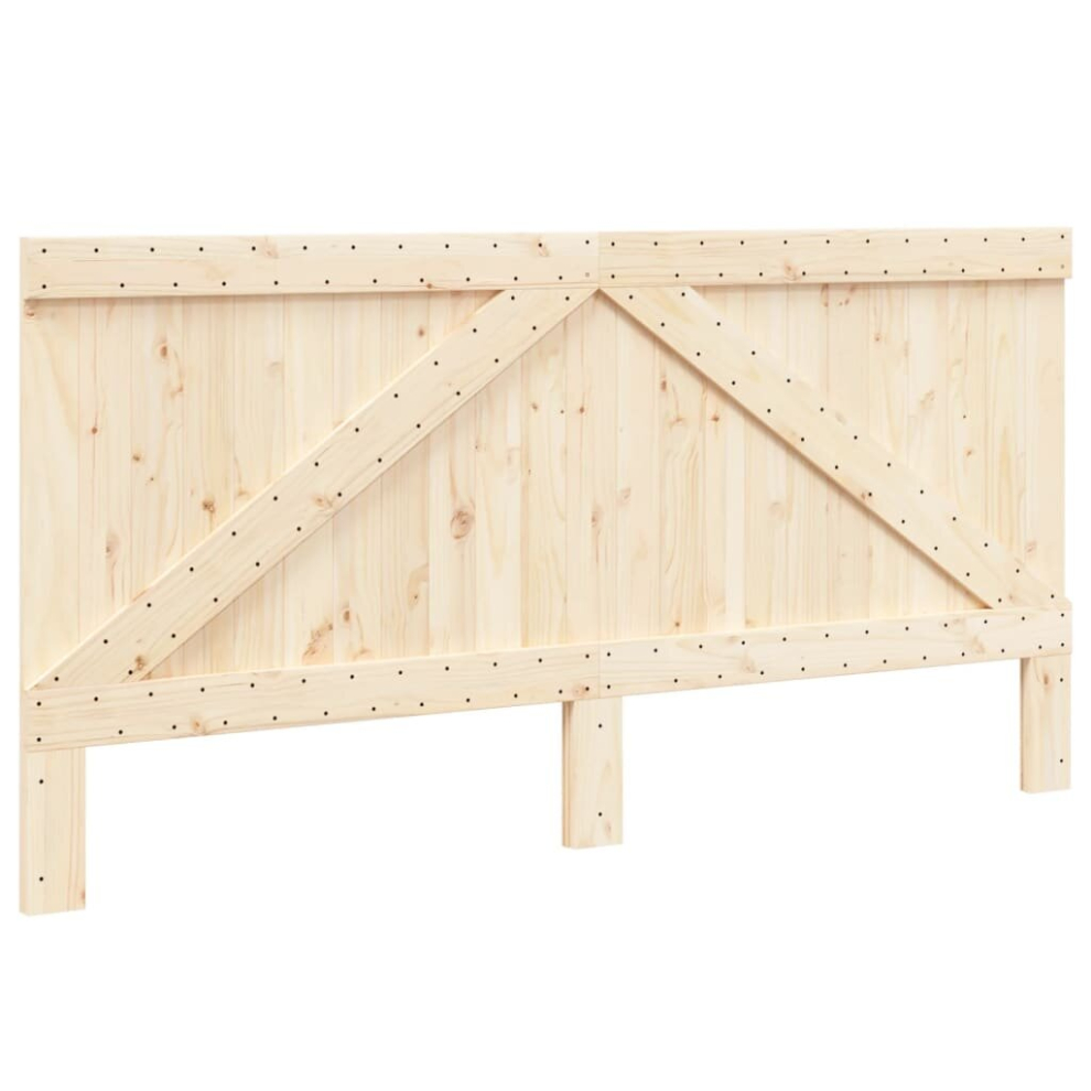 Vidaxl (Triangle, 200 X 104 Cm) Headboard Bedroom Accessory Bed Headboard Bed Header Solid Wood Pine