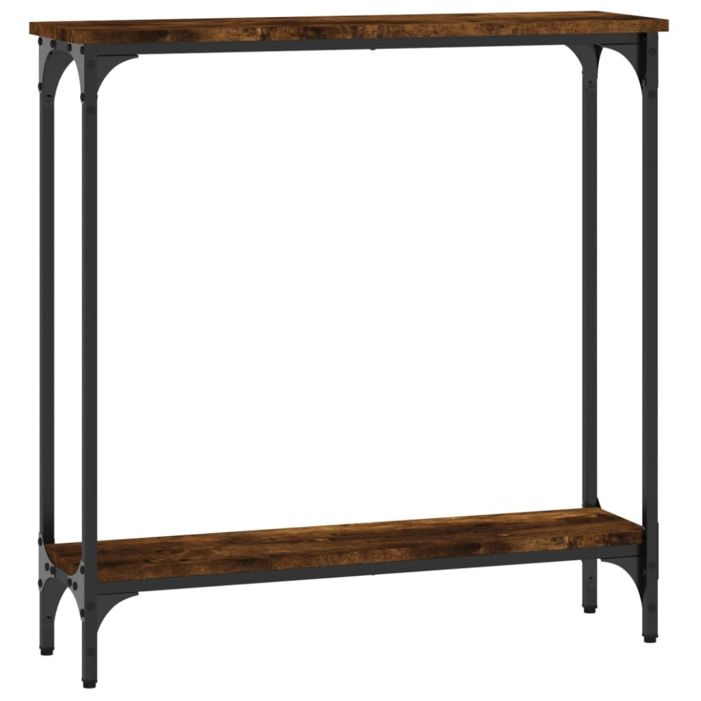 Vidaxl (Smoked Oak, 75 X 22.5 X 75 Cm) Console Table End Table Hallway Stand Side Sofa Table Engineered Wood