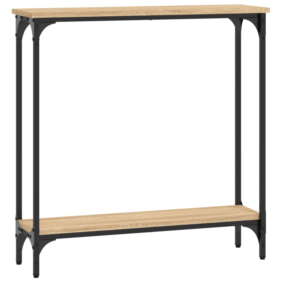 Vidaxl (Sonoma Oak, 75 X 22.5 X 75 Cm) Console Table End Table Hallway Stand Side Sofa Table Engineered Wood