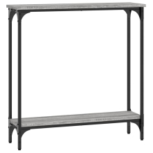 vidaXL Konsolentisch Grau Sonoma 75x22,5x75 cm Holzwerkstoff