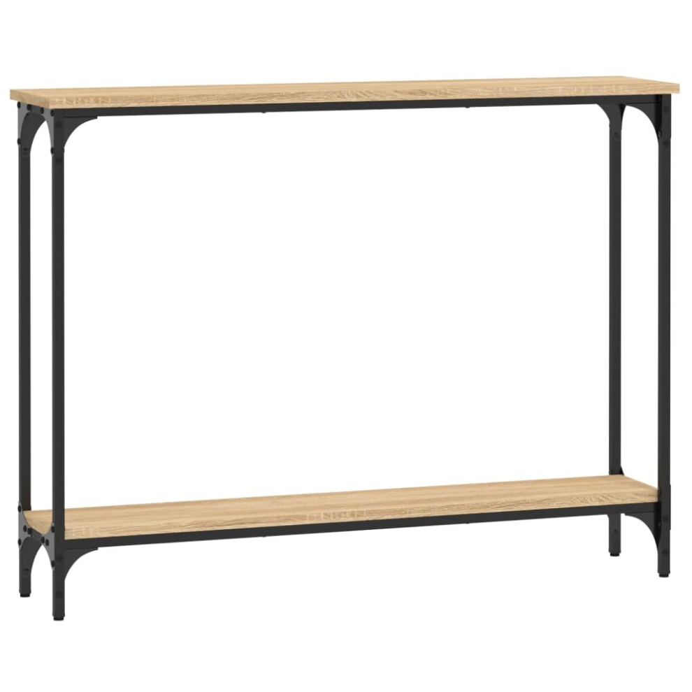Vidaxl (Sonoma Oak, 100 X 22.5 X 75 Cm) Console Table End Table Hallway Stand Side Sofa Table Engineered Wood