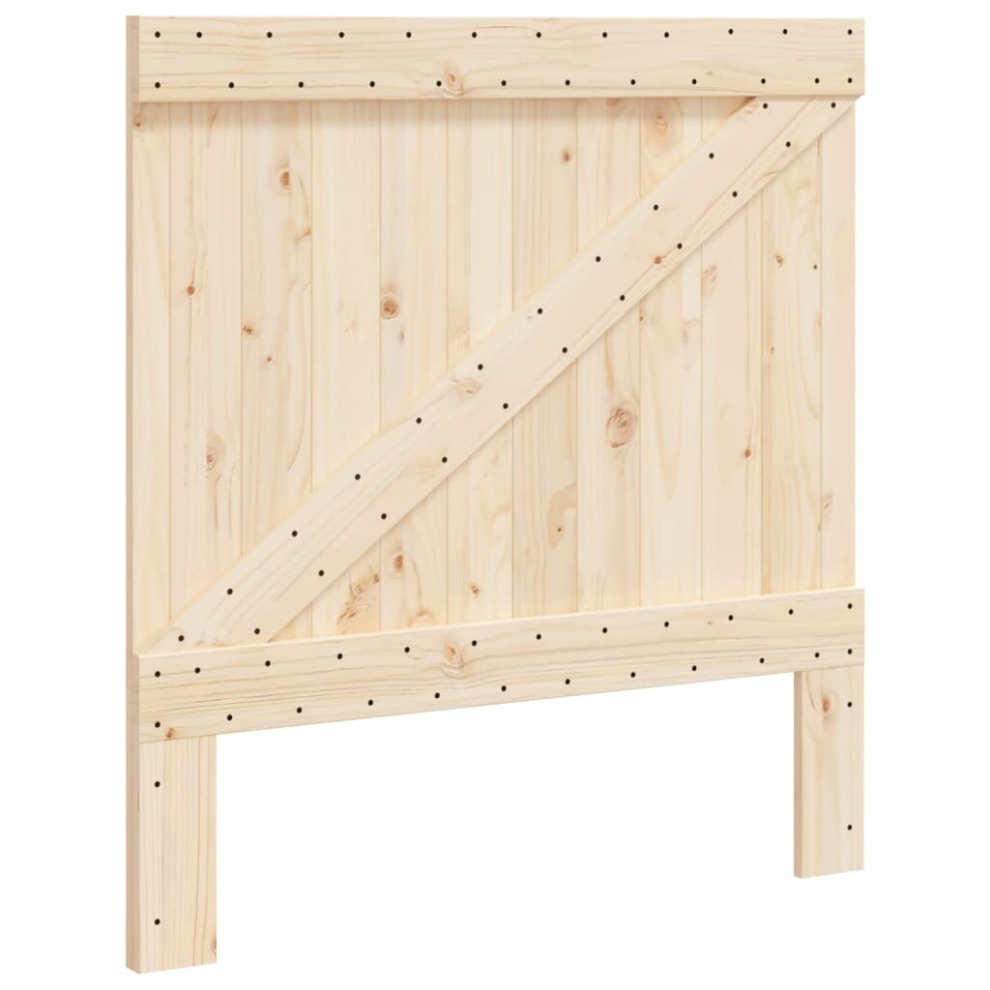 Vidaxl (Triangle, 100 X 104 Cm) Headboard Bedroom Accessory Bed Headboard Bed Header Solid Wood Pine