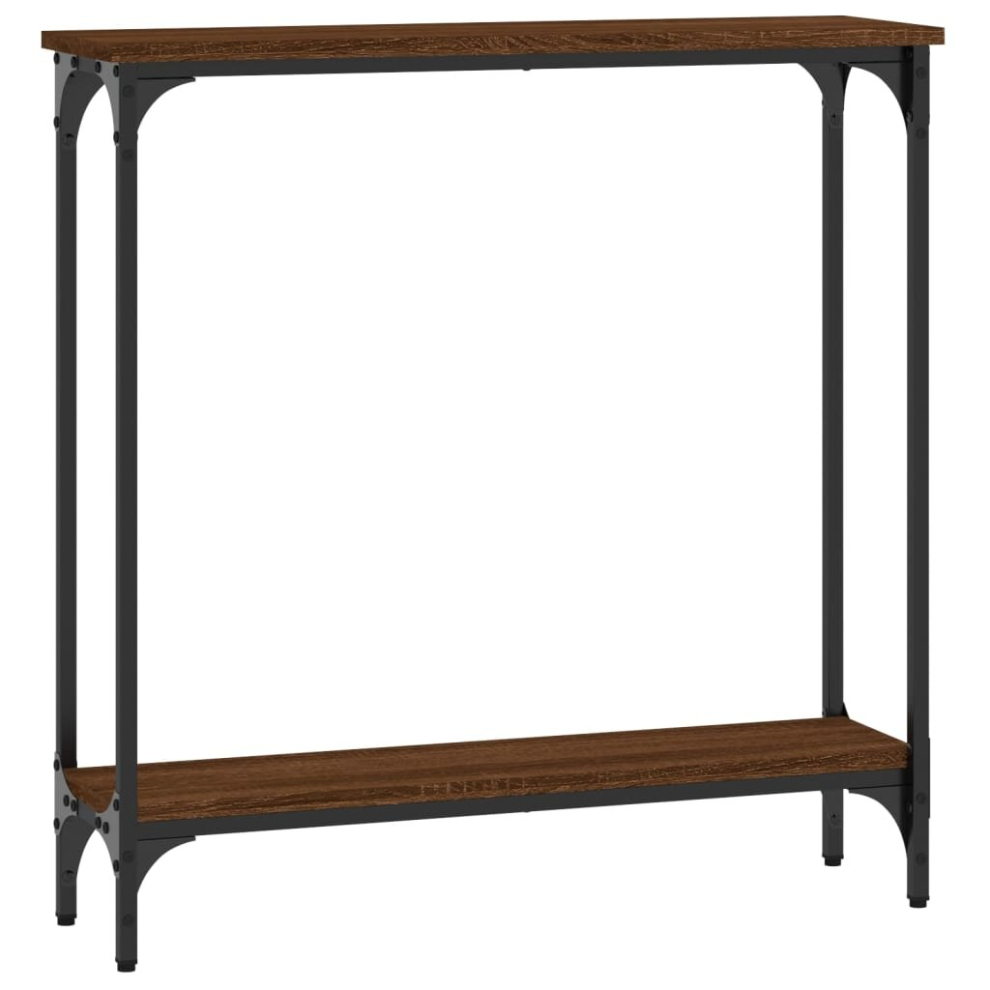 Vidaxl Brown ( Oak, 75 X 22.5 X 75 Cm) Console Table End Table Hallway Stand Side Sofa Table Engineered Wood