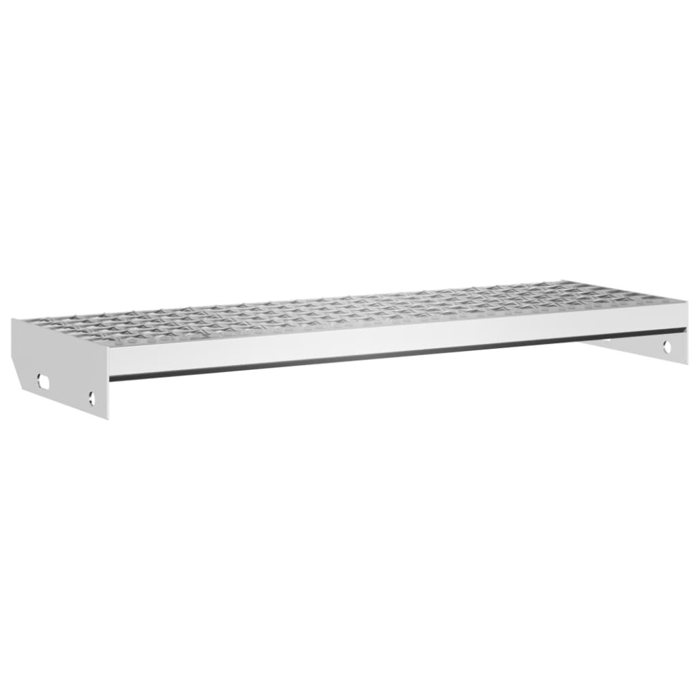 Vidaxl Grate Step 70X24x7 Cm Galvanised Steel - Silver, Silver - Image 3