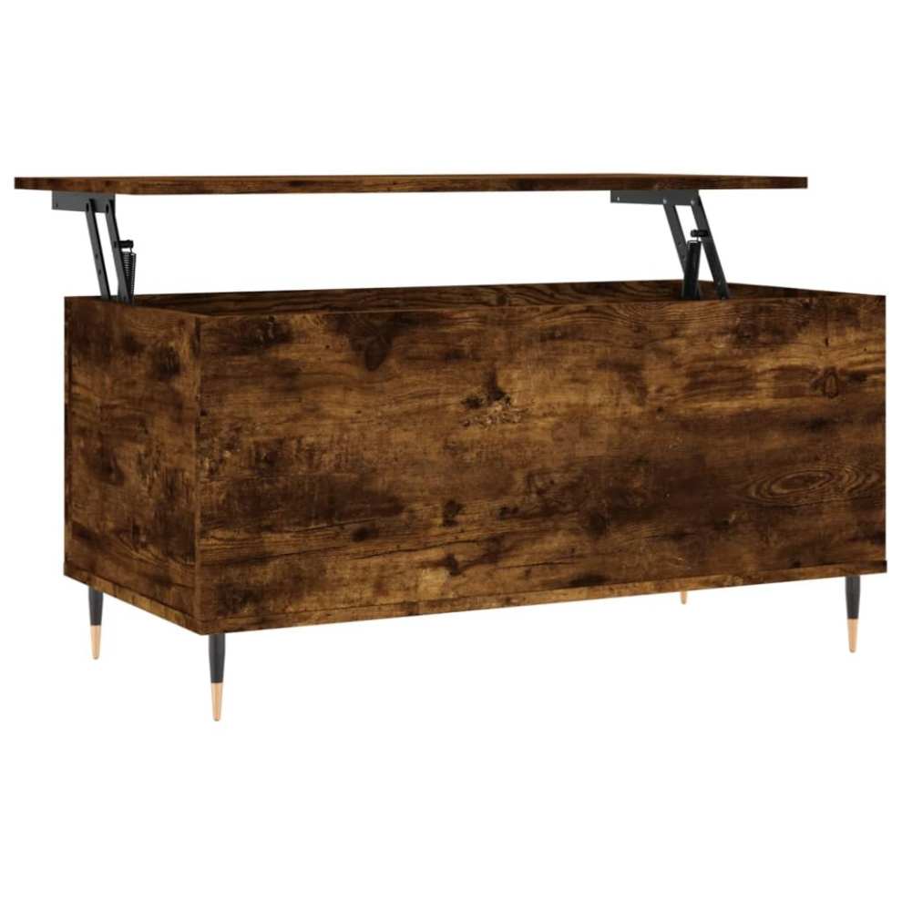 Vidaxl (Smoked Oak) Coffee Table Side Table End Accent Telephone Sofa Table Engineered Wood