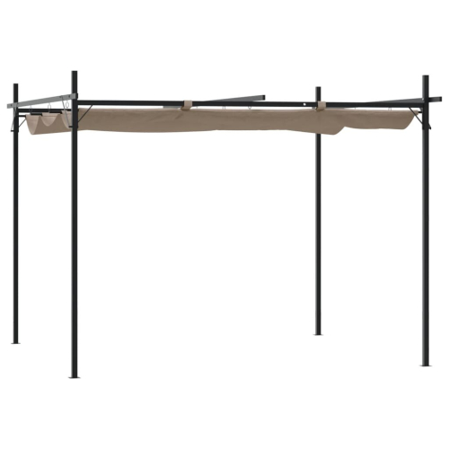 VidaXL vidaXL Pergola mit Schiebedach Taupe 295x292x230 cm