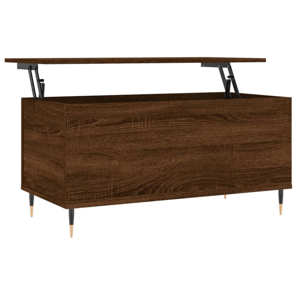 (brown oak) vidaXL Coffee Table Side Table End Accent Telephone Sofa Table Engineered Wood