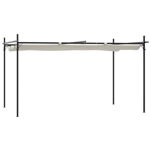 VidaXL vidaXL Pergola mit Schiebedach Creme 395x292x230 cm