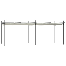 vidaXL Pergola mit Schiebedach Creme 589x292x230 cm