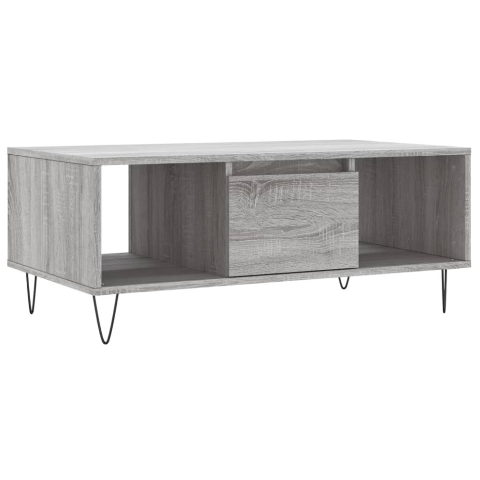 Vidaxl (Grey Sonoma) Coffee Table Side Table End Accent Telephone Sofa Table Engineered Wood