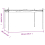 VidaXL vidaXL Pergola mit Schiebedach Creme 395x292x230 cm 4