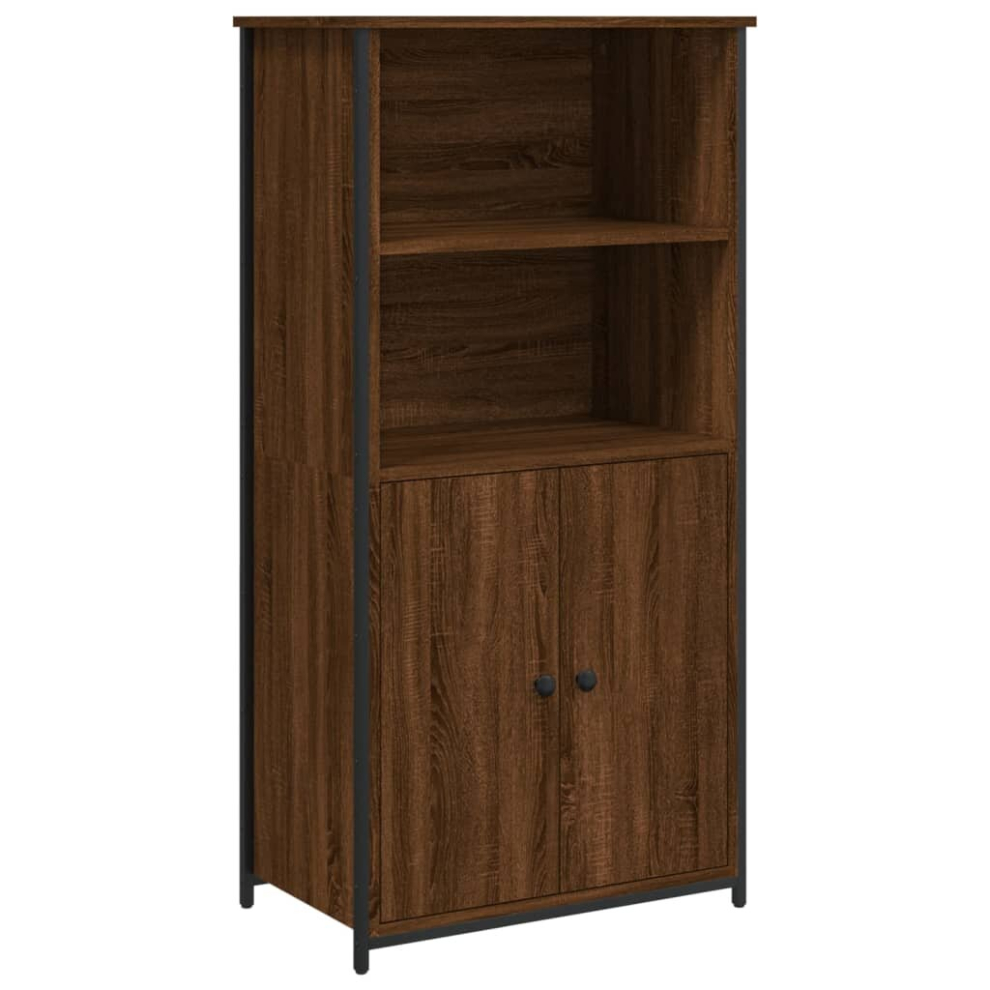 (brown oak, 62 x 36 x 121.5 cm) vidaXL Highboard Sideboard Storage Cabinet Home Side Cabinet Engineered Wood