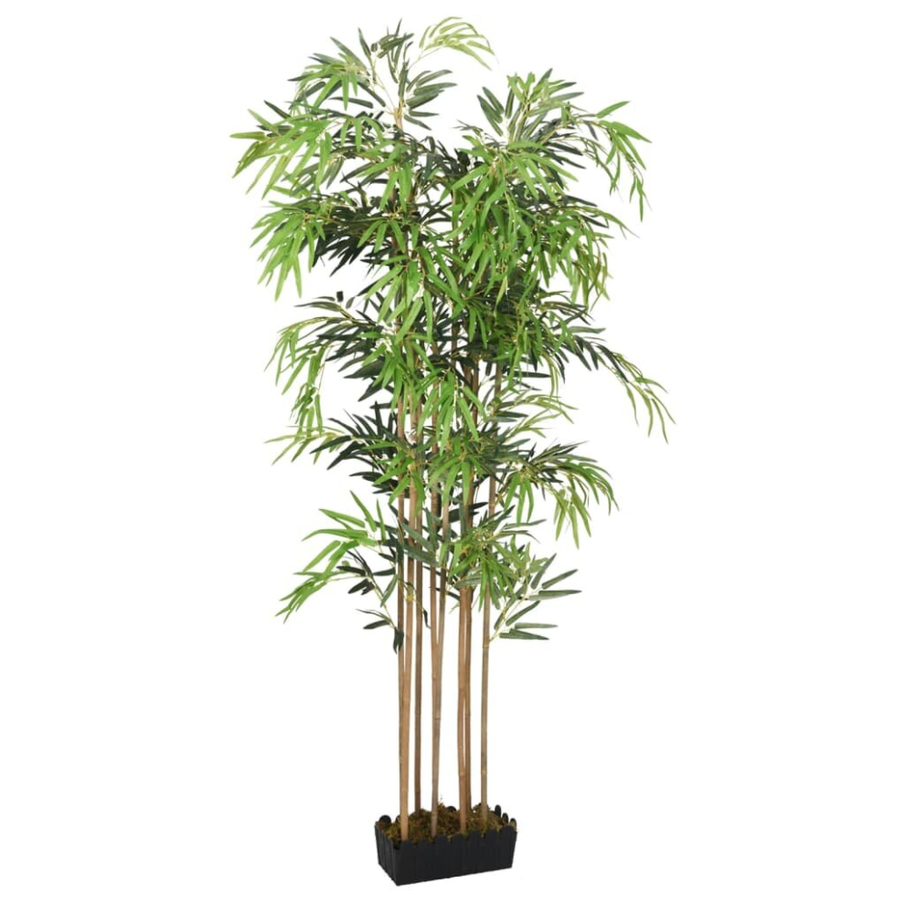 (rectangular, 80 cm) vidaXL Artificial Bamboo Tree Fake Plant Artificial Plant 730 Leaves Green