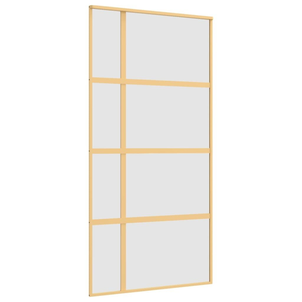 (gold, 102.5 x 205 cm/frosted) vidaXL Sliding Door ESG Glass Black/White Multi Sizes Frosted/Transparent