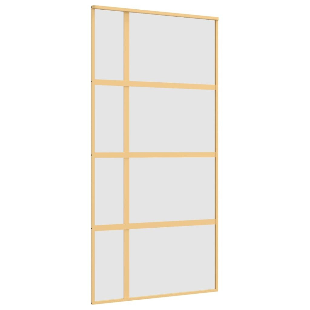 Vidaxl (Gold, 102.5 X 205 Cm/Frosted) Sliding Door Inner Glass Door Sliding Barn Door Aluminium And Esg Glass