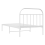 VidaXL vidaXL Metal Bed Frame Platform Bed Frame with Headboard White 100x190 cm 8