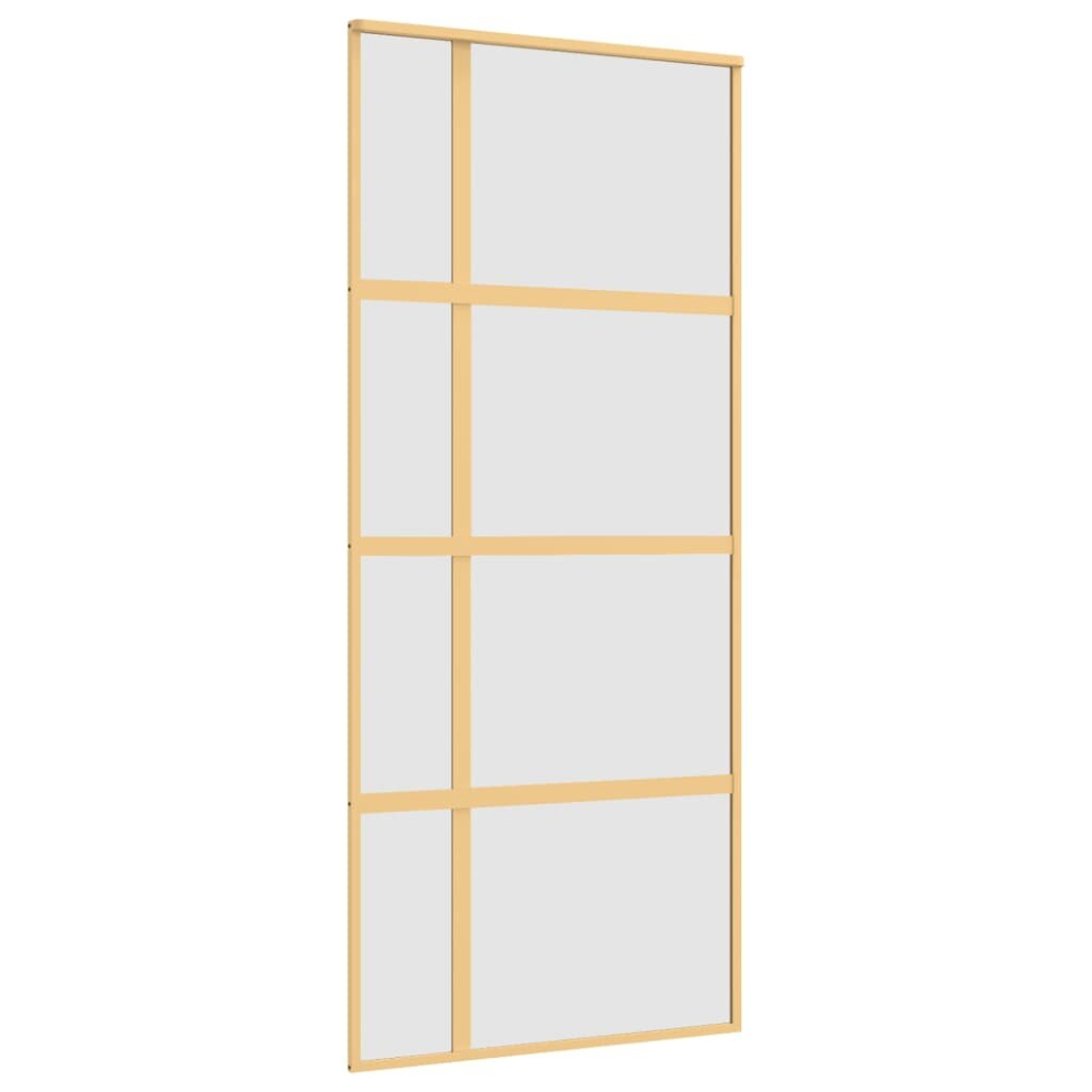 (gold, 90 x 205 cm/frosted) vidaXL Sliding Door ESG Glass Black/White Multi Sizes Frosted/Transparent